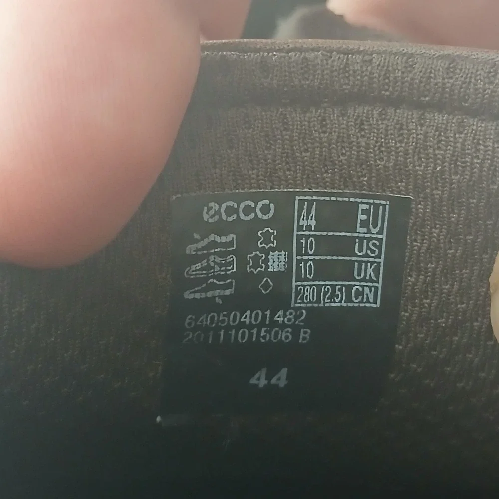 Ecco Vitrus‎ Mens Brown Leather Derby Oxford Shoes Size 44 EU 10 US 640504
